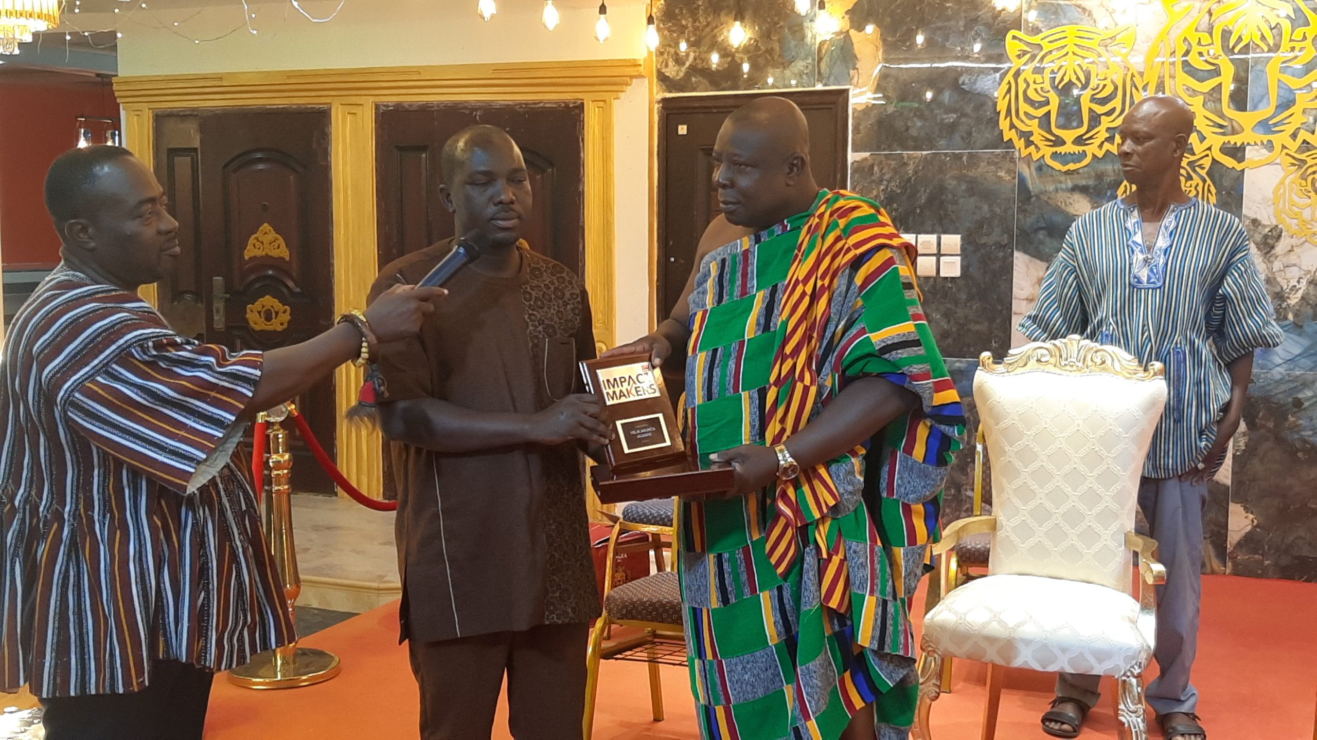 Impact Makers Award Winner Felix Akakpo Akonta (Torgbui Tenuvi II) Honors Torgbi Fiti V